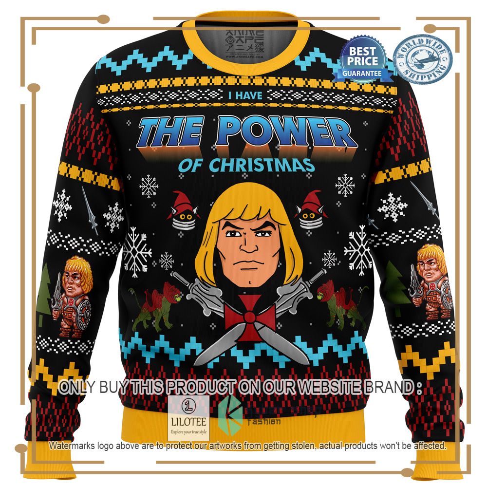 The Good Power of Christmas He-Man Ugly Christmas Sweater - LIMITED EDITION 6