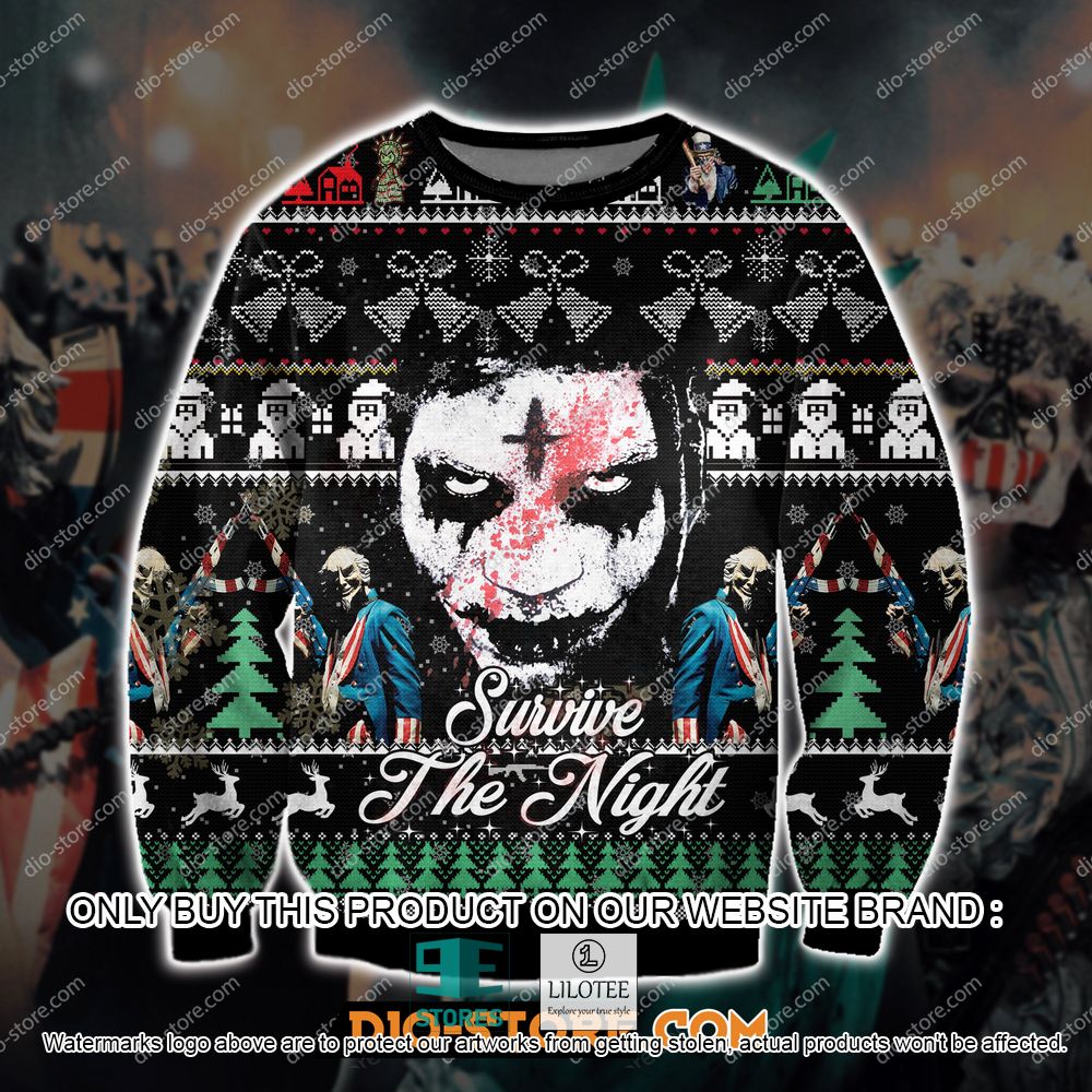 The Purge Survive the Night Ugly Christmas Sweater - LIMITED EDITION 21