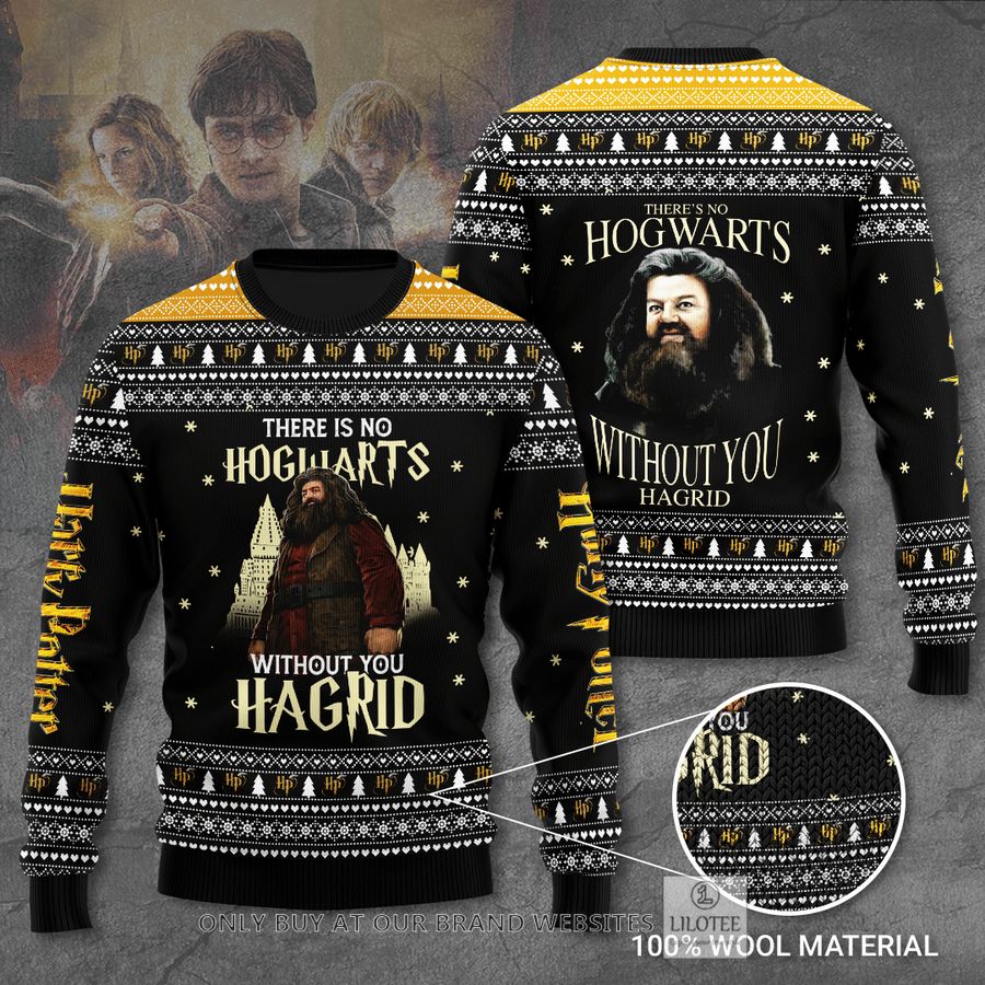 There is no Hogwarts without you Hagrid Ugly Christmas Sweatshirt 6