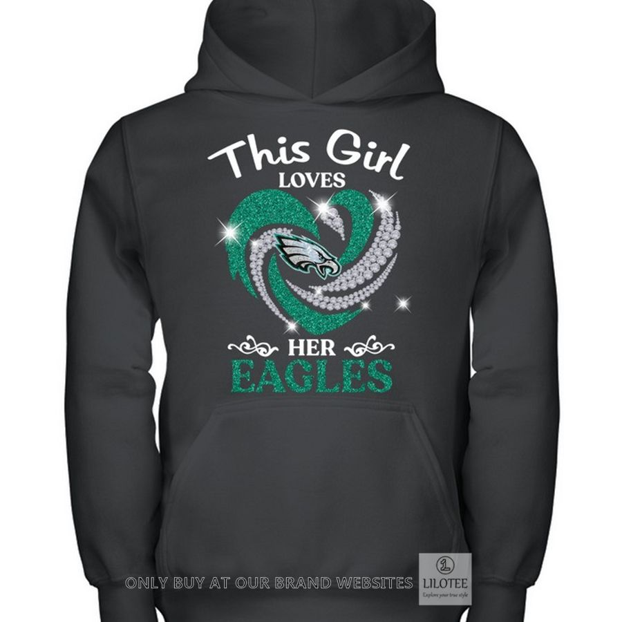 This girl loves her Eagles 2D Shirt, Hoodie 8