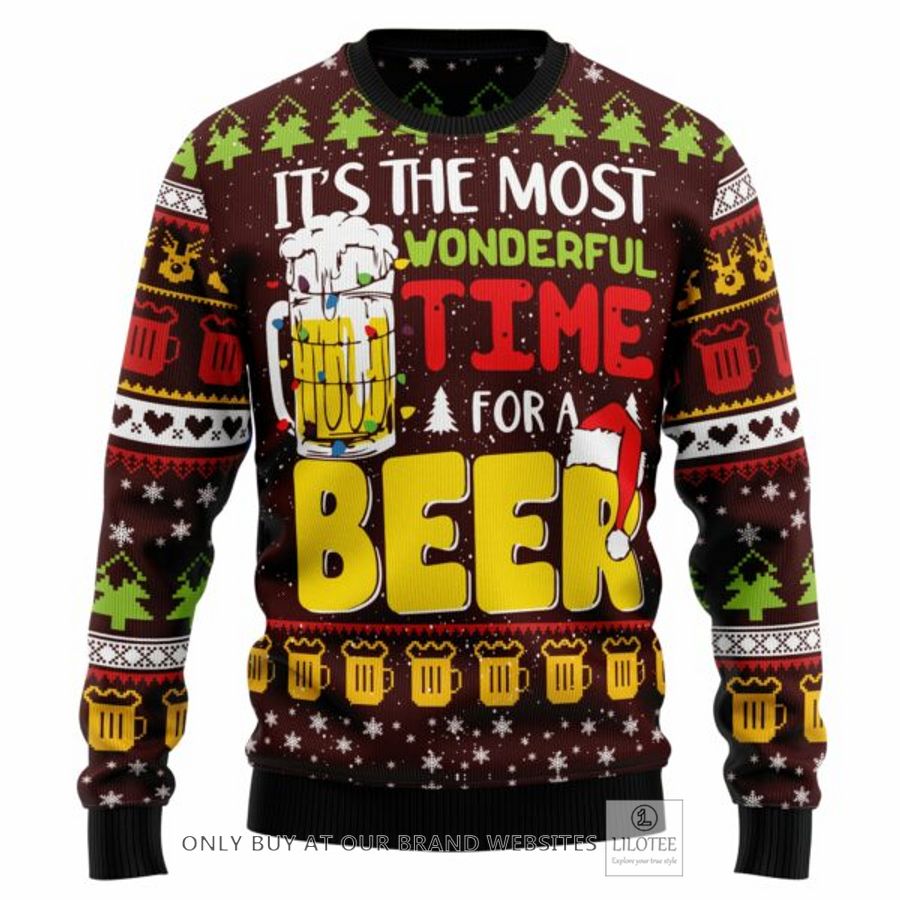 Time For Beer Ugly Christmas Sweatshirt 7