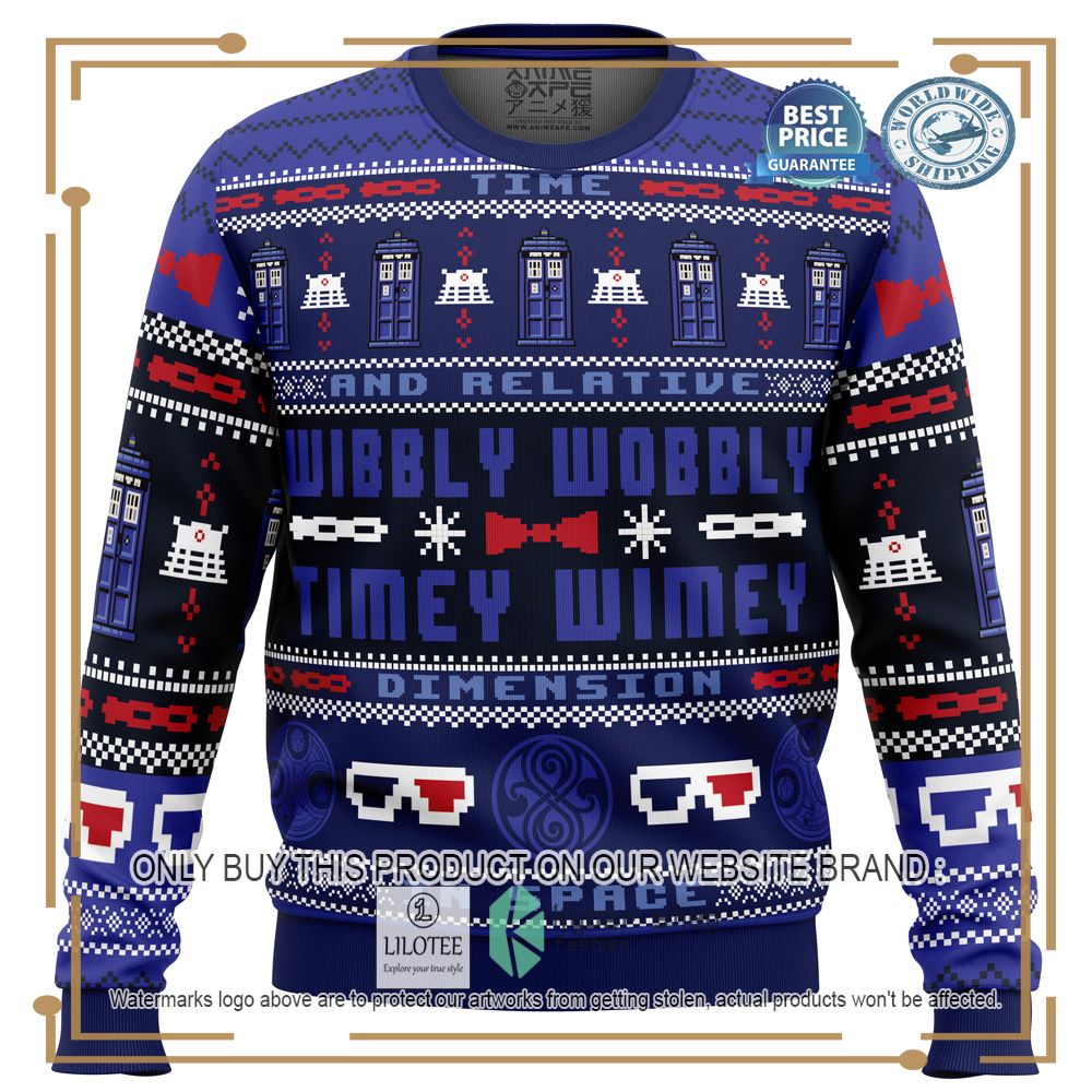 Timey Wimey Doctor Who Ugly Christmas Sweater - LIMITED EDITION 7