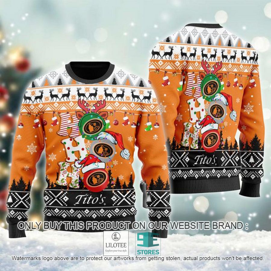 Tito's Vodka Ho Ho Ho Ugly Christmas Sweater - LIMITED EDITION 9