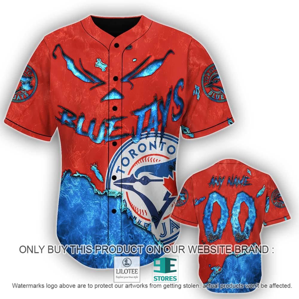 Toronto Blue Jays Blood Personalized Baseball Jersey - LIMITED EDITION 10