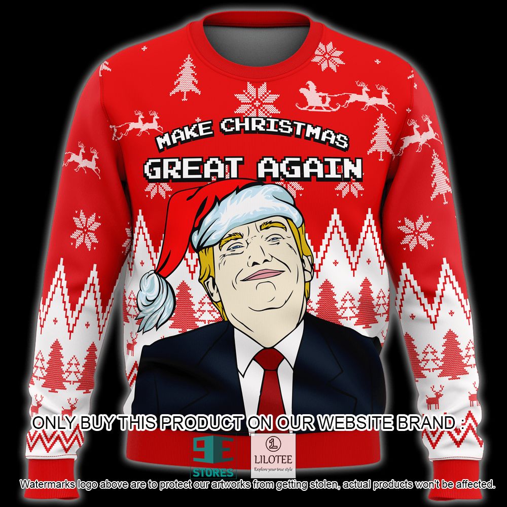 Trump 2020 Keep Christmas Great Make Liberals Cry Ugly Christmas Sweater - LIMITED EDITION 4