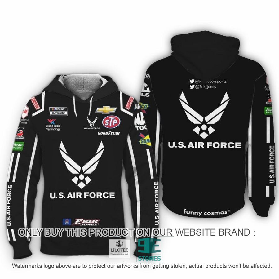 US Air Force Erik Jones Nascar 2022 Racing 3D Shirt, Hoodie 9