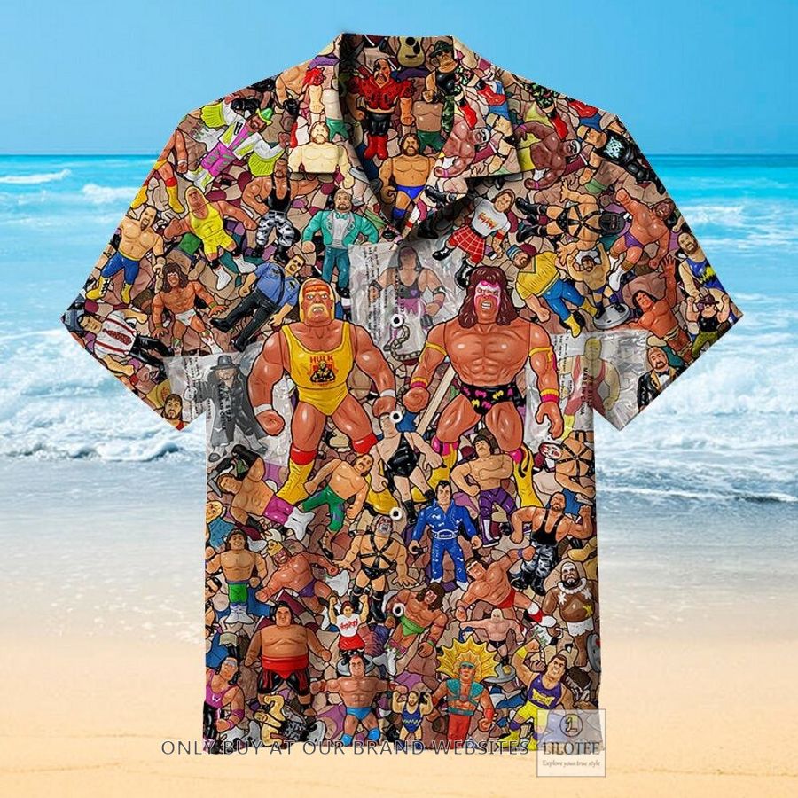 Wrestling Character Collage Art Hawaiian Shirt - LIMITED EDITION 8