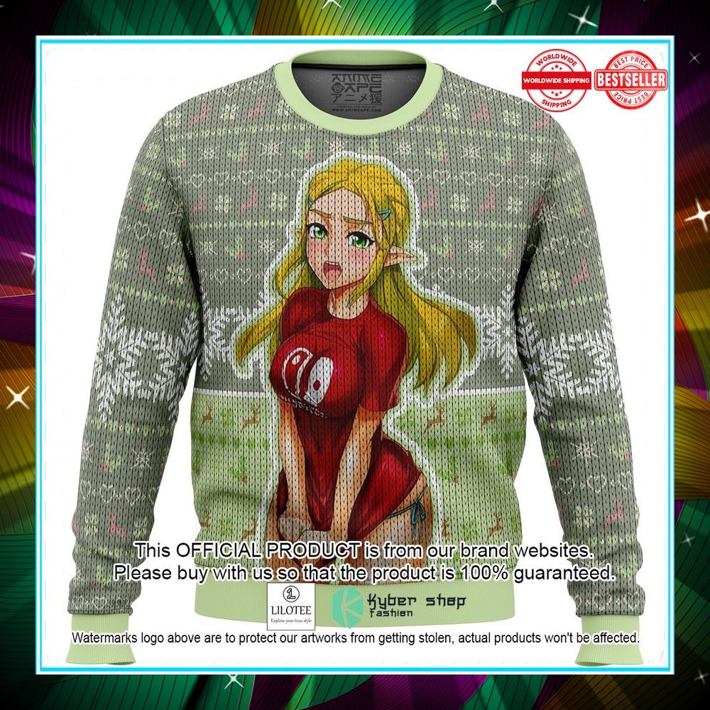 ahegao zelda legend of zelda ugly sweater 1 546