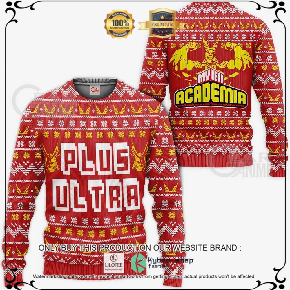 Anime All Might Plus Ultra My Hero Academia Ugly Christmas Sweater, Hoodie - LIMITED EDITION 10