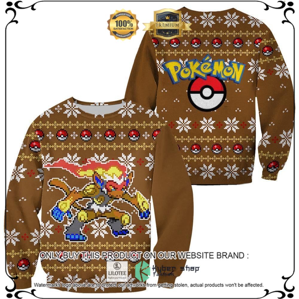 Anime Pokemon Infernape Ugly Christmas Sweater, Hoodie - LIMITED EDITION 11