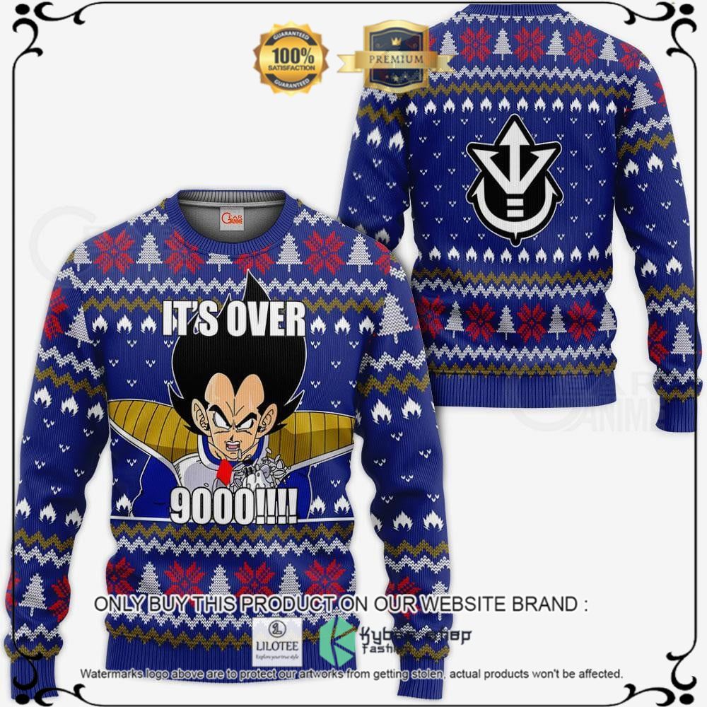 Anime Vegeta Its Over 9000 Naruto Ugly Christmas Sweater, Hoodie - LIMITED EDITION 10