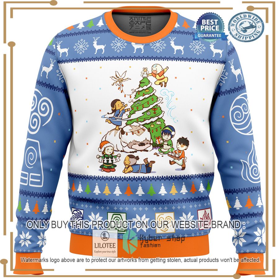 avatar the last airbender christmas time christmas sweater 1 24184