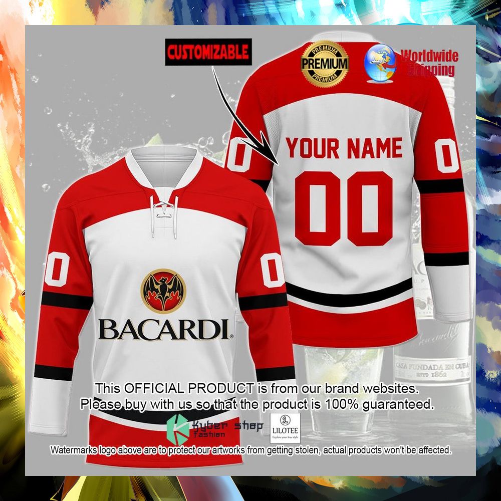 bacardi personalized hockey jersey 1 74