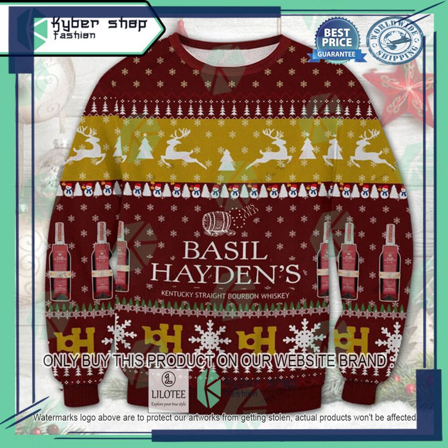 basil haydens ugly christmas sweater 1 5541