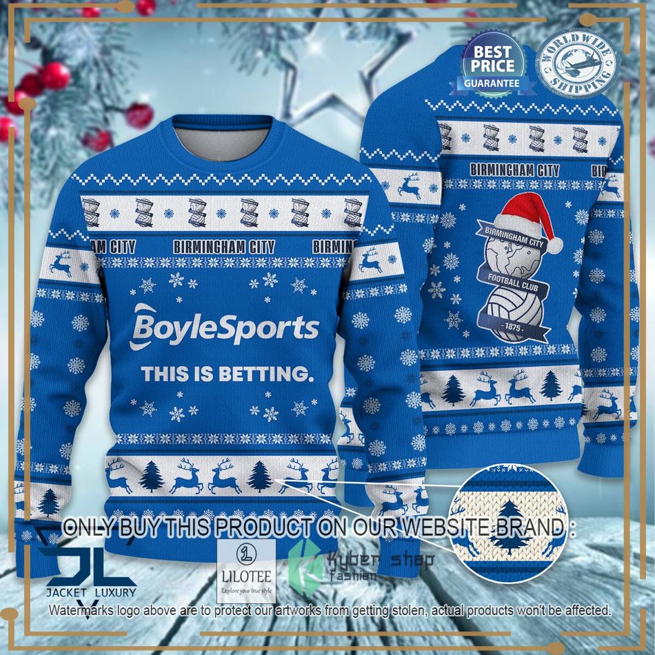 Birmingham City F.C EFL Ugly Christmas Sweater - LIMITED EDITION 7