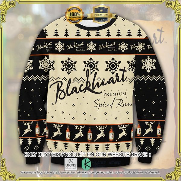 blackheart spiced rum woolen knitted sweater 1 123