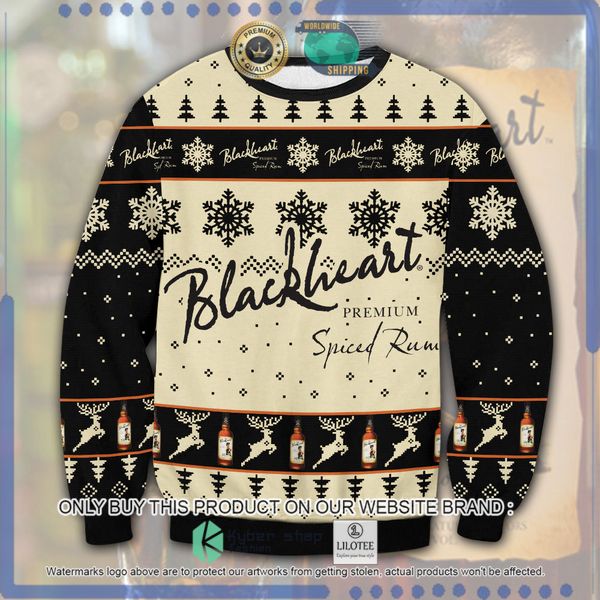 blackheart spiced rum woolen knitted sweater 1 79011