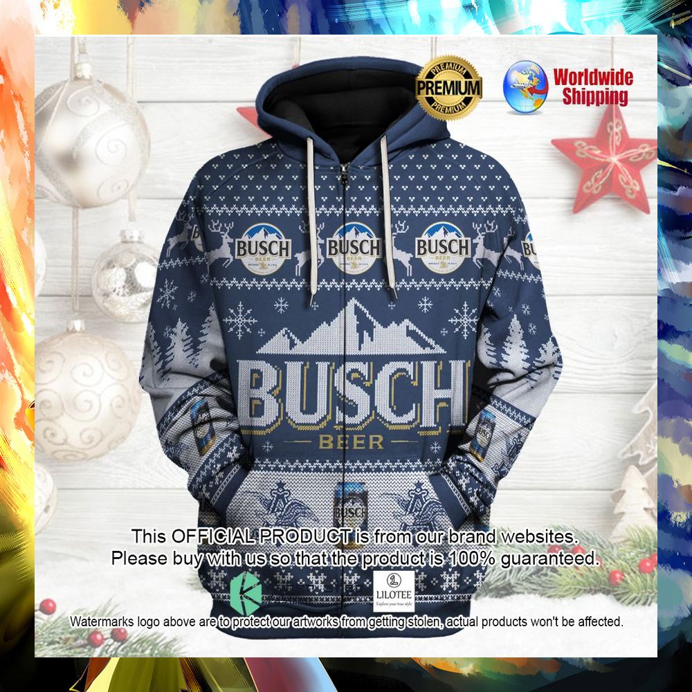 busch beer navy grey 3d hoodie shirt 1 525