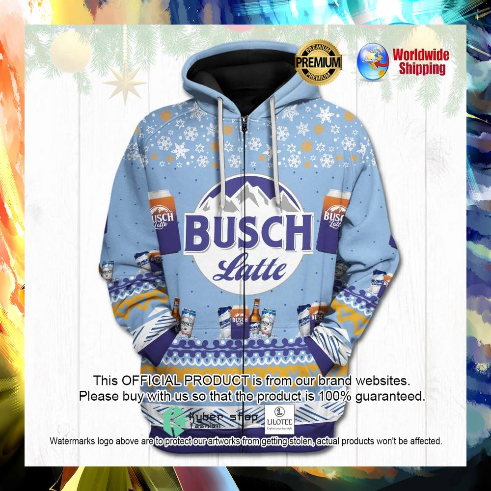 bush latte beer 3d hoodie shirt 1 888