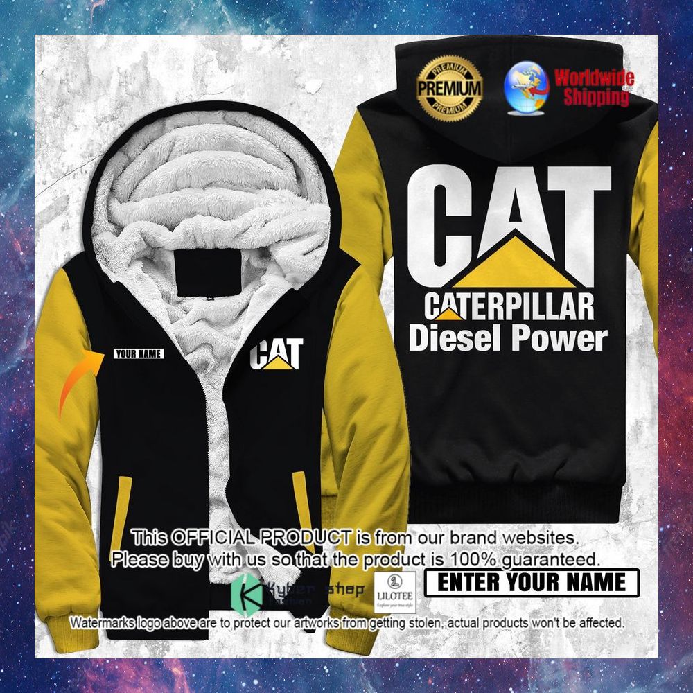 cat caterpillar diesel power 3d fleece hoodie 1 616