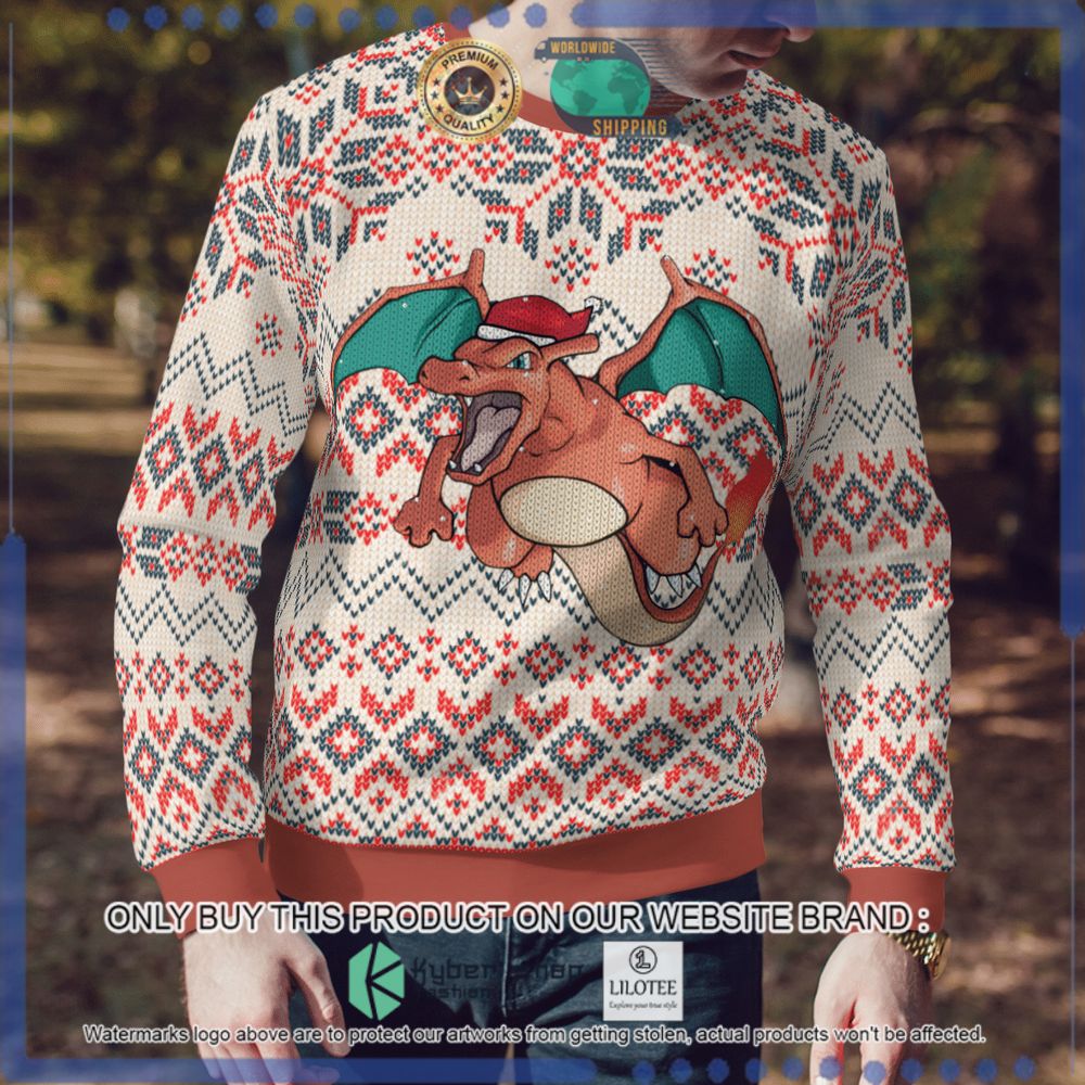 charizard pokemon christmas sweater 1 78582