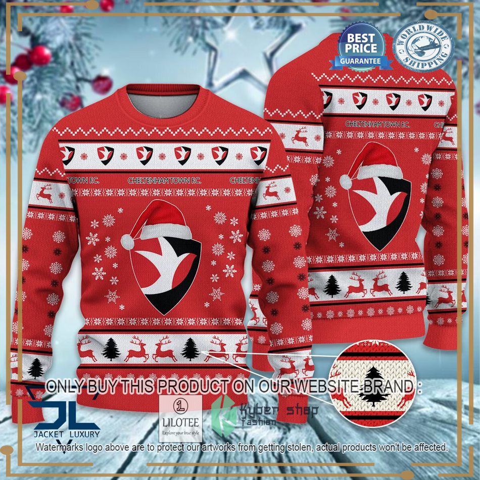 Cheltenham Town F.C EFL Ugly Christmas Sweater - LIMITED EDITION 6