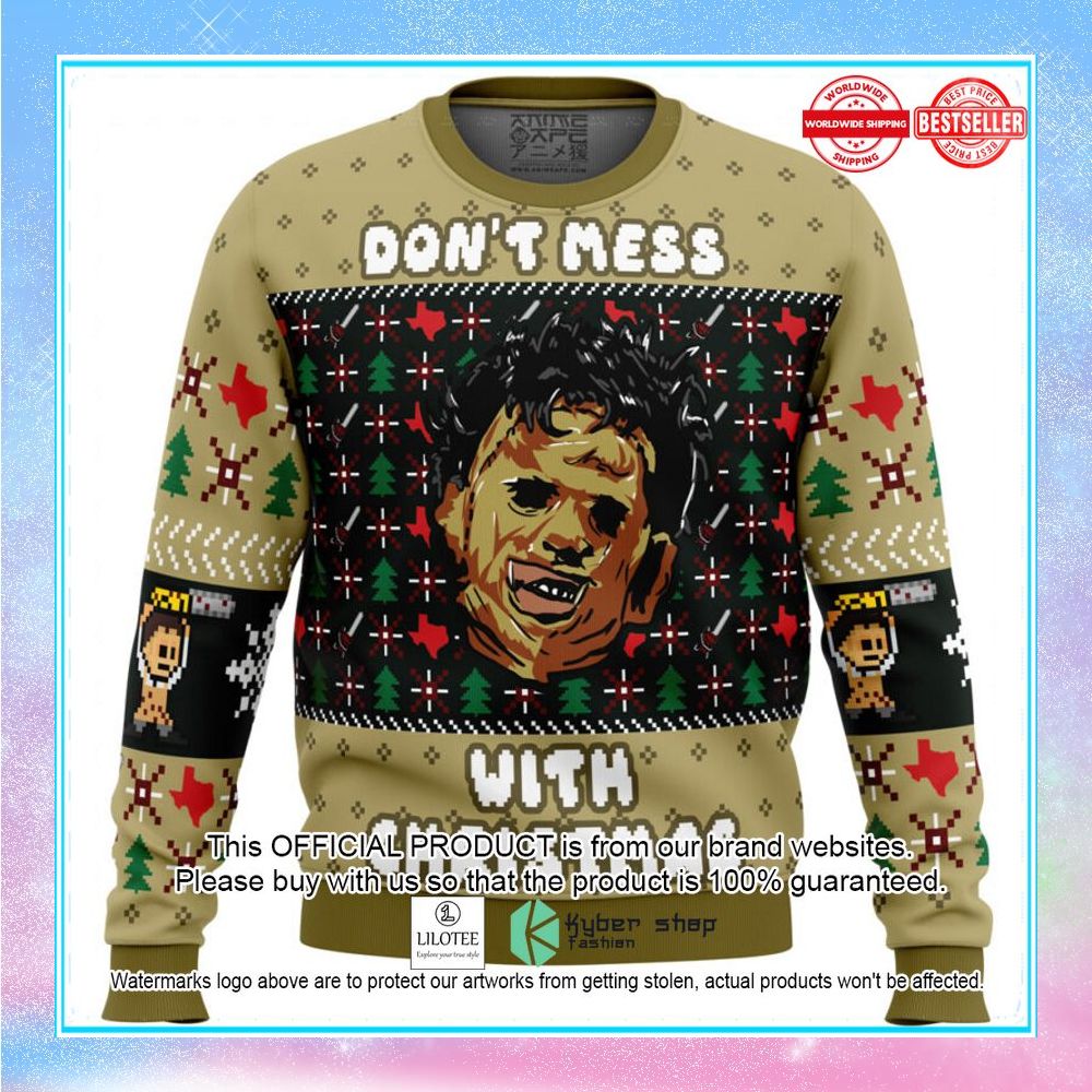 christmas in texas leatherface christmas sweater 1 112