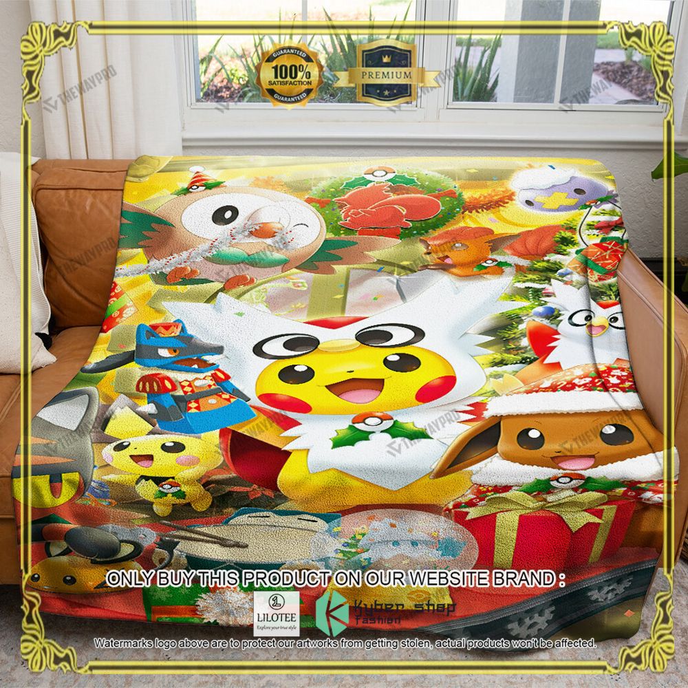 Christmas Party Anime Pokemon Blanket - LIMITED EDITION 10