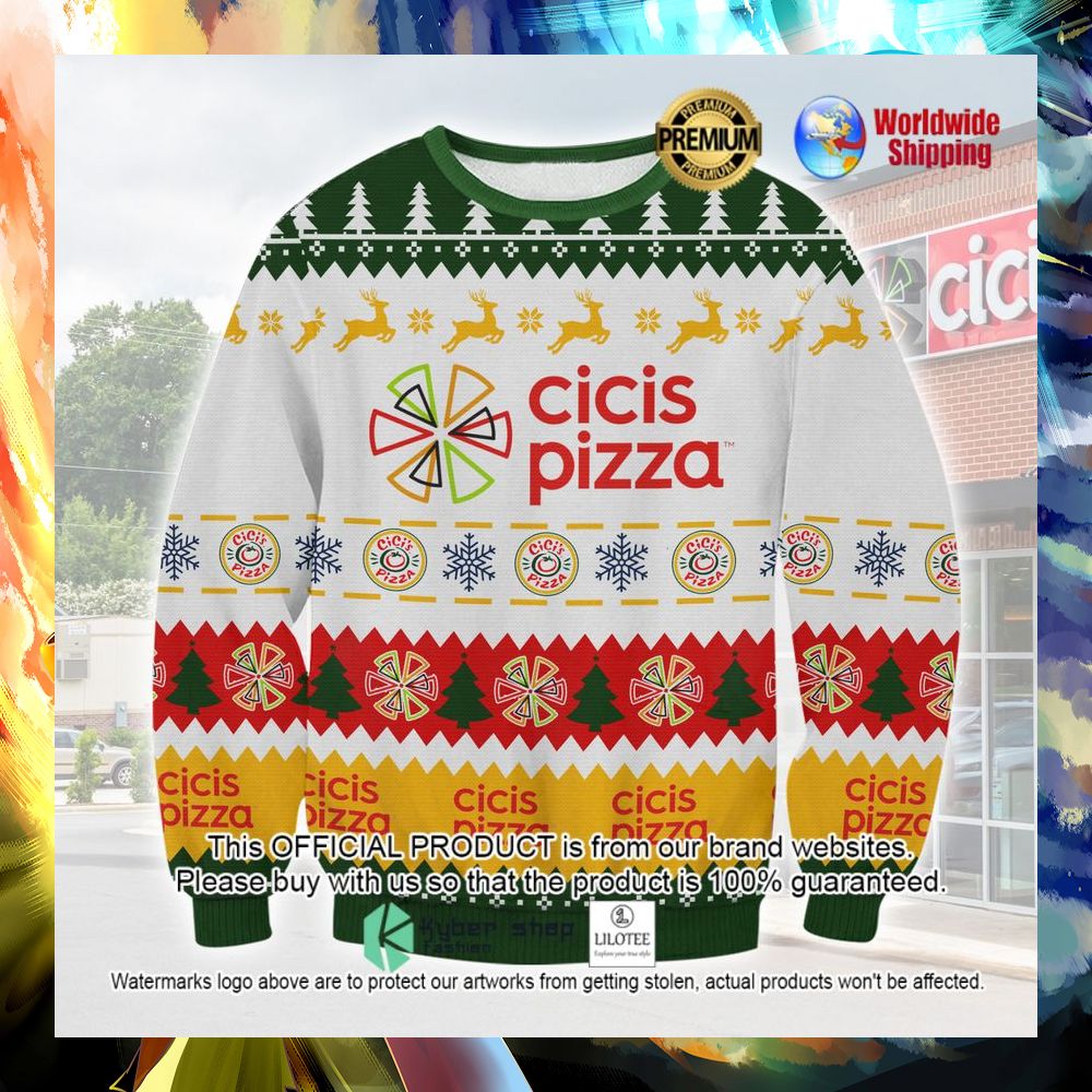 cicis pizza christmas sweater 1 723