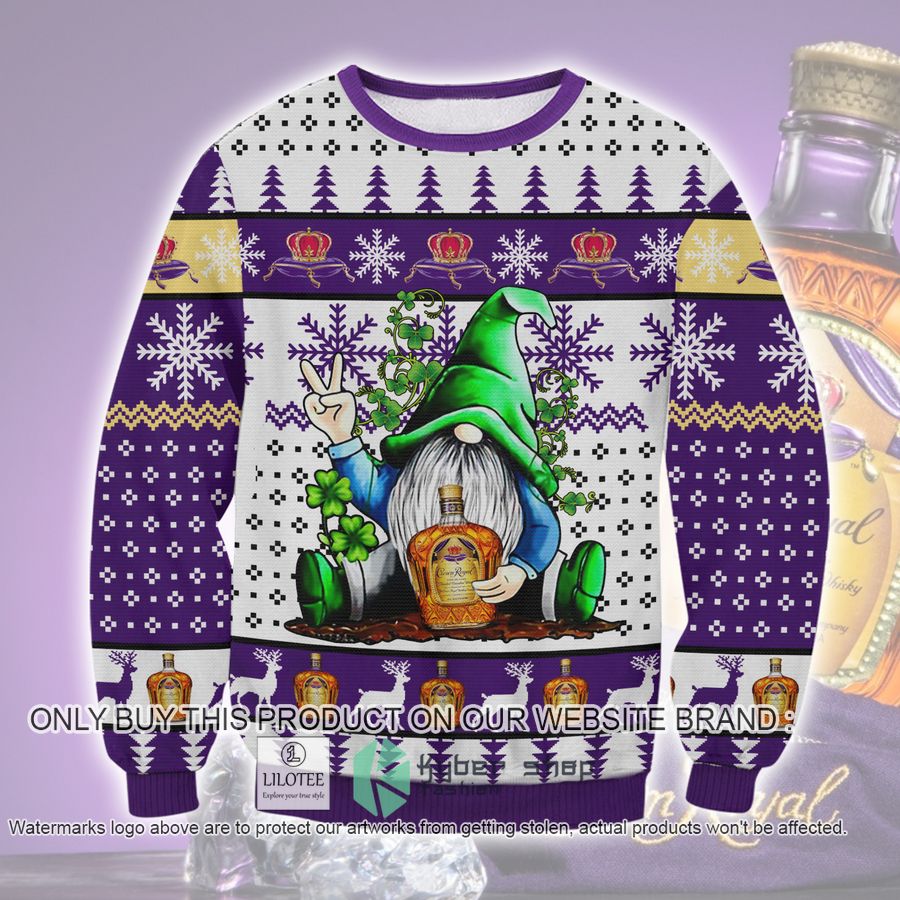 Crown Royal Gnome Christmas Sweater, Sweatshirt 9
