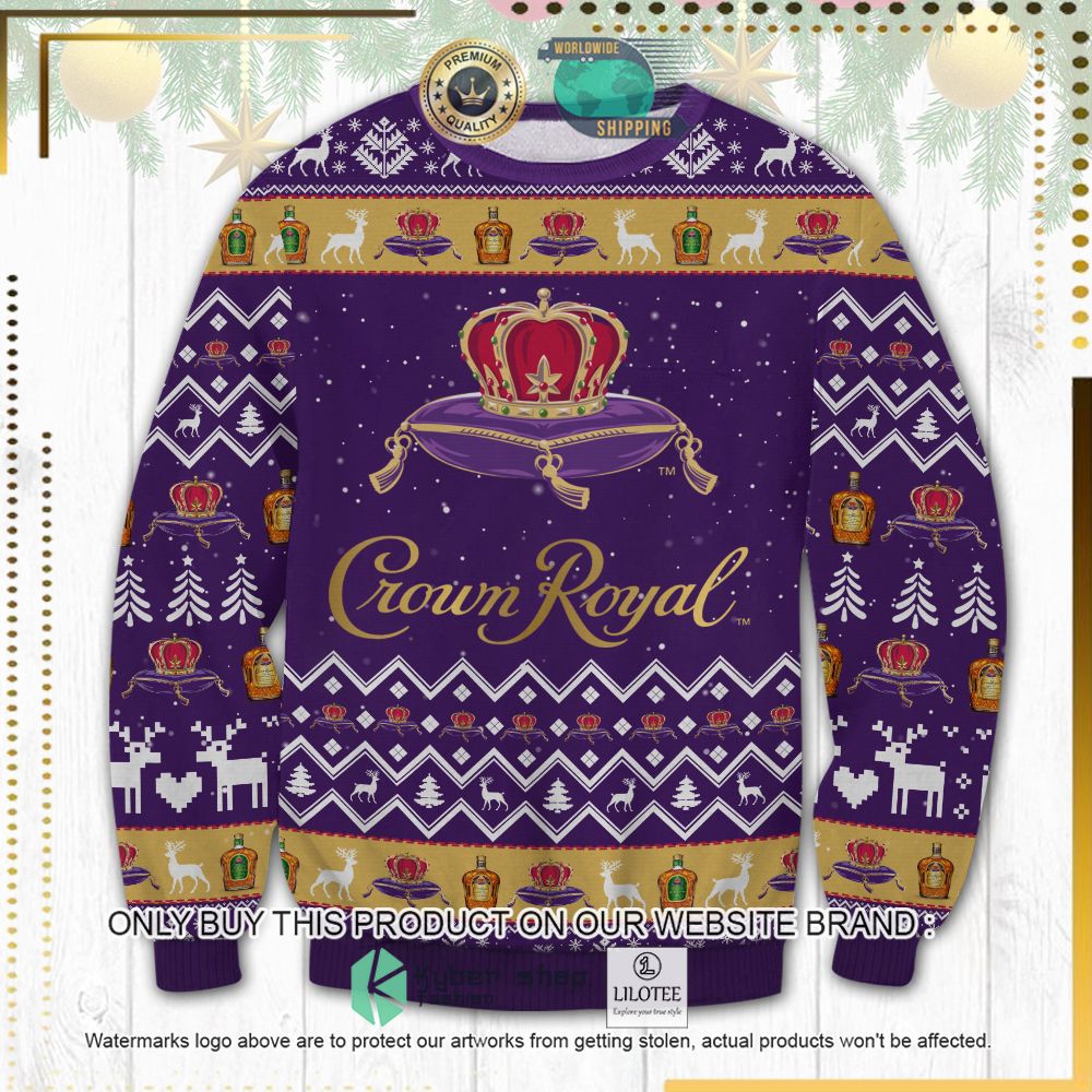 crown royal knitted christmas sweater 1 99730