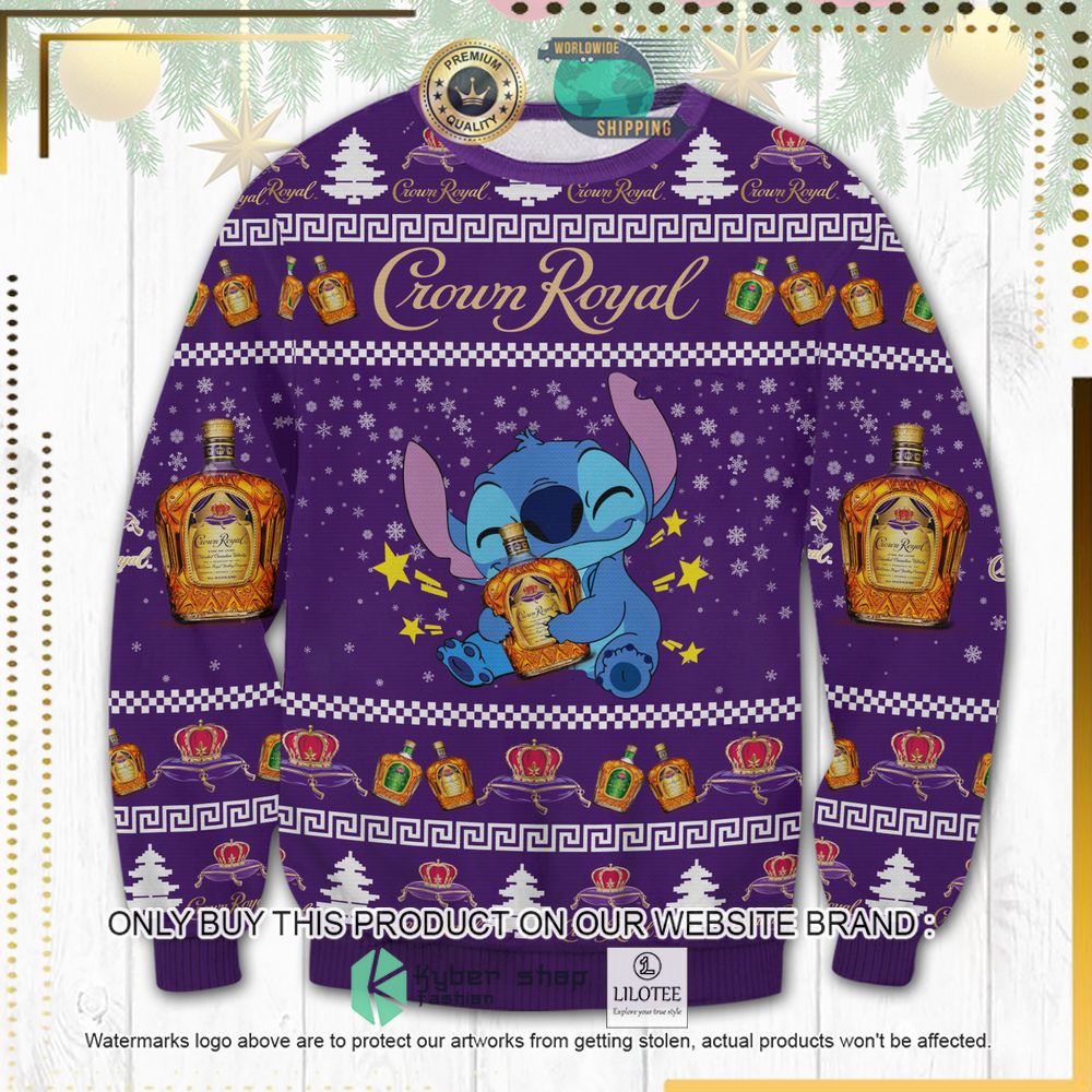 crown royal stitch hug knitted christmas sweater 1 28938