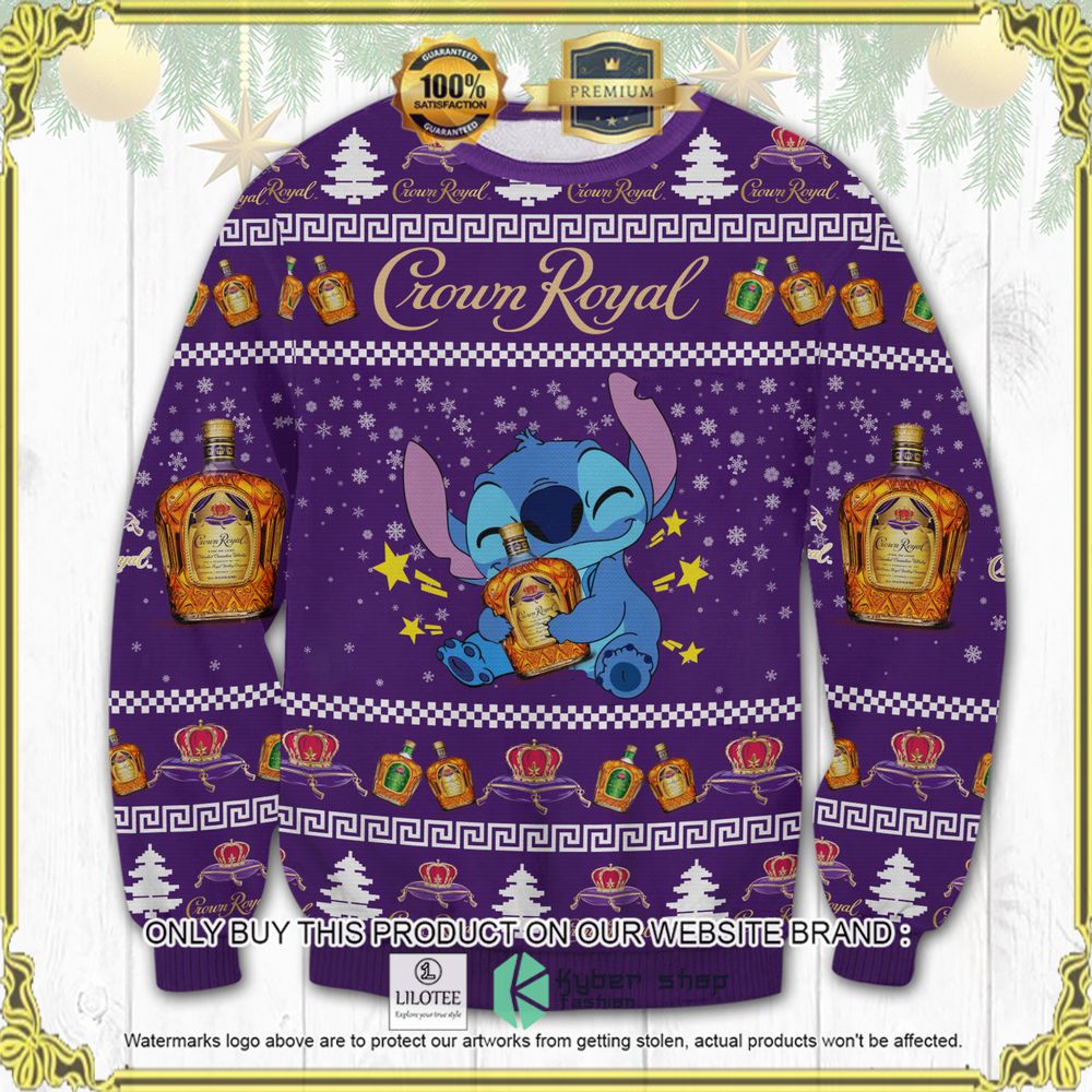 crown royal stitch hug knitted christmas sweater 1 5823