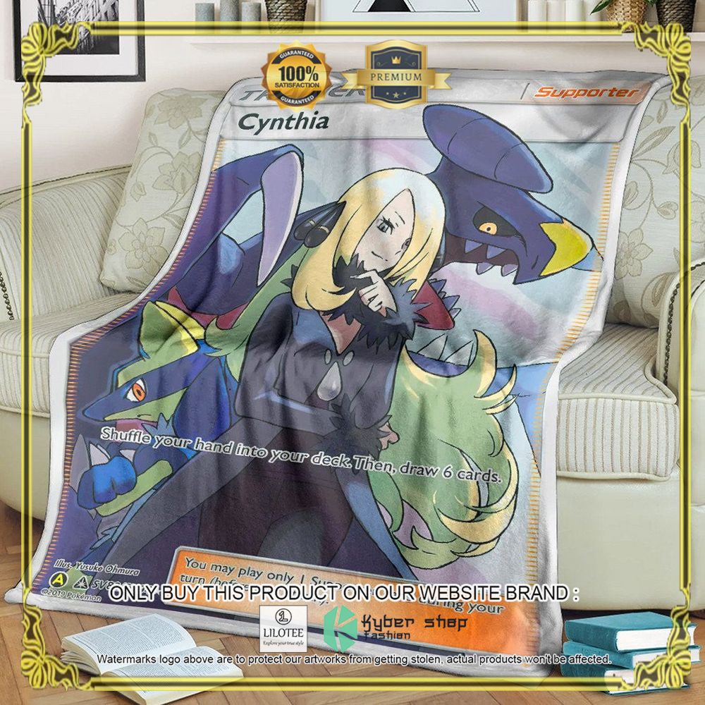 Cynthia Trainer Anime Pokemon Blanket - LIMITED EDITION 4