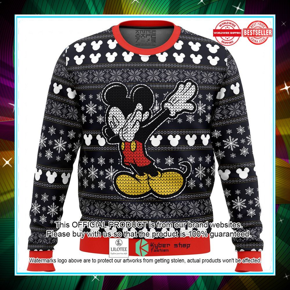 disney mickey dabbing sweater christmas 1 390