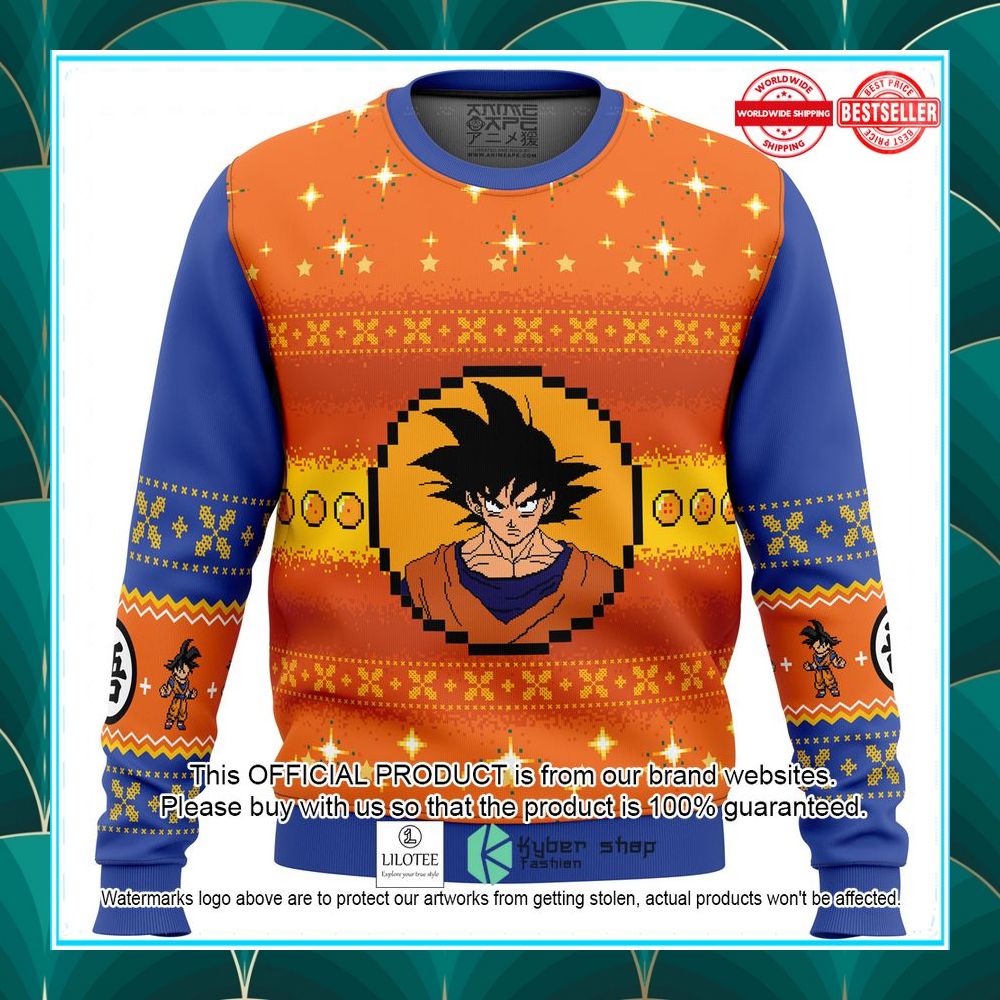 dragon ball z goku christmas christmas sweater 1 729