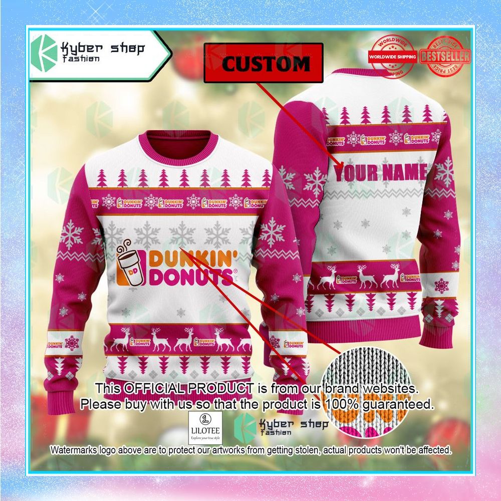 dunkin donuts ugly sweater 1 177