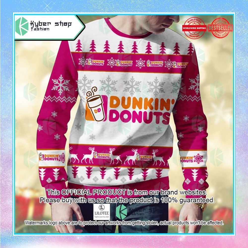 dunkin donuts ugly sweater 2 414