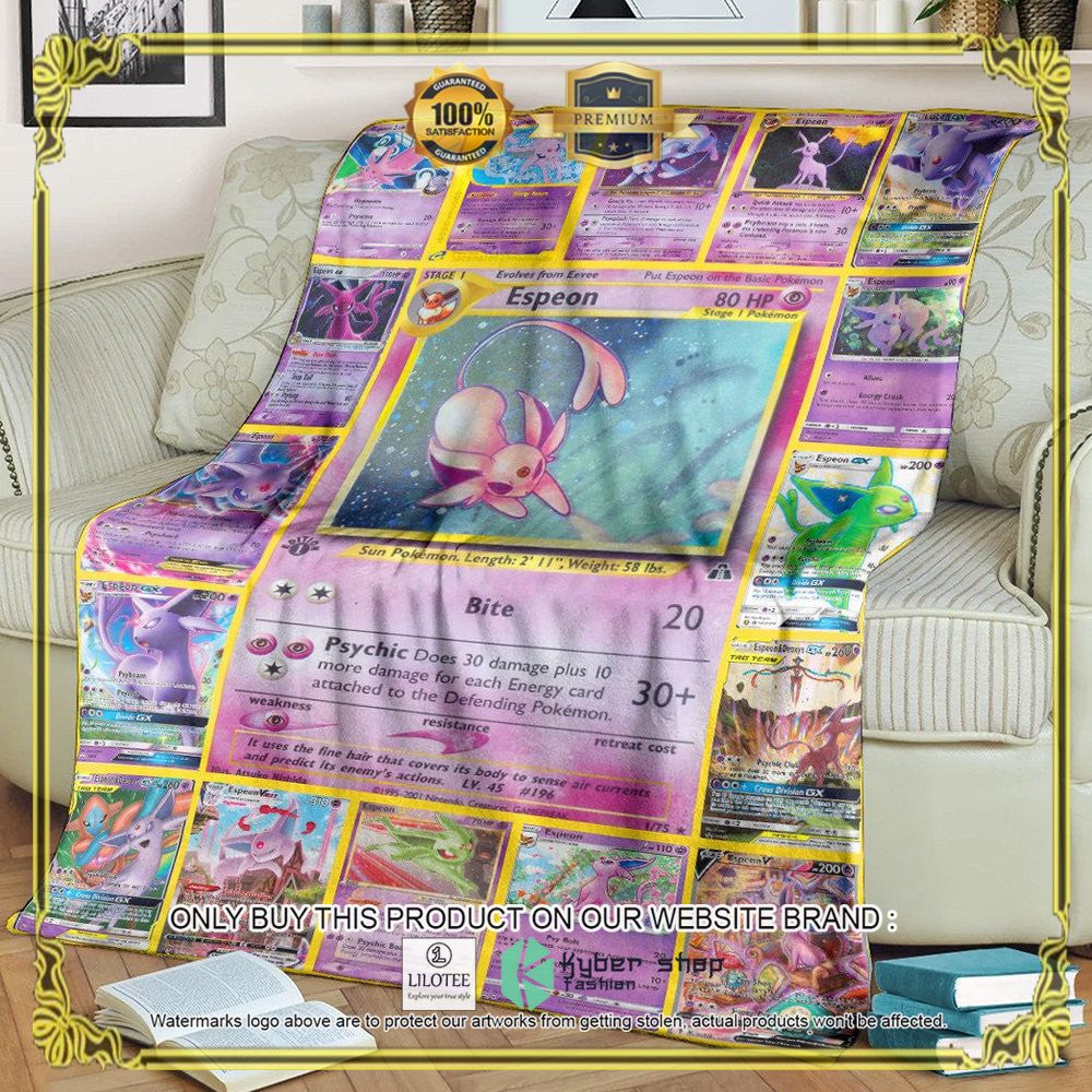 Espeon Cards Anime Pokemon Blanket - LIMITED EDITION 9