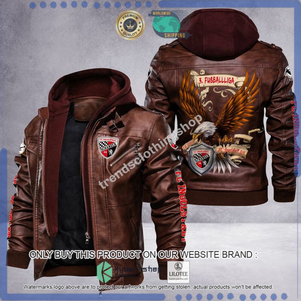 fc ingolstadt fussball liga eagle leather jacket 1 38609