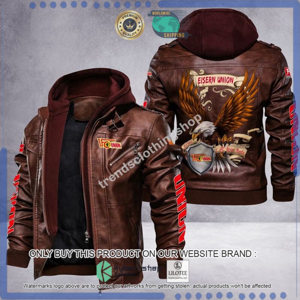 fc union berlin eisern union eagle leather jacket 1 59454