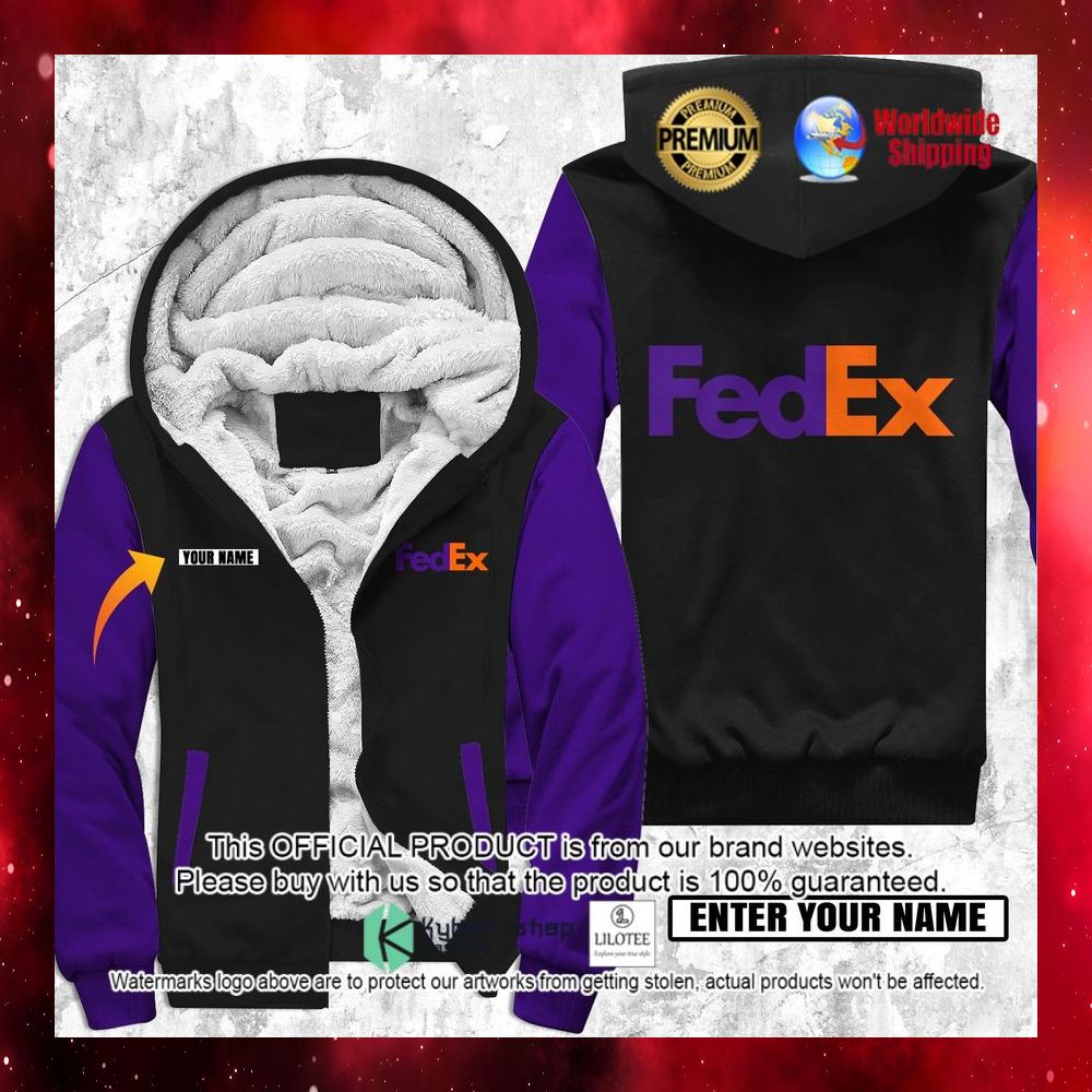fedex custom name 3d fleece hoodie 1 684