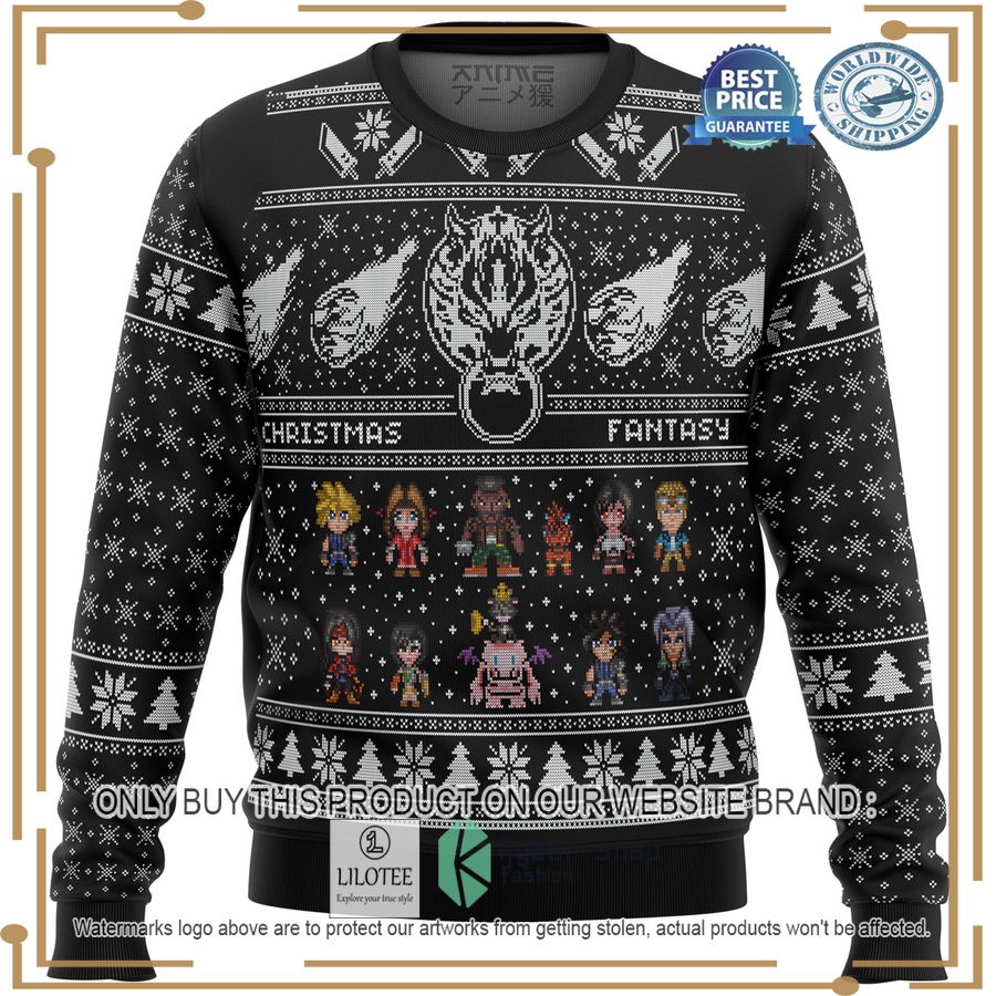 final fantasy 7 vii ff7 premium christmas sweater 1 91330