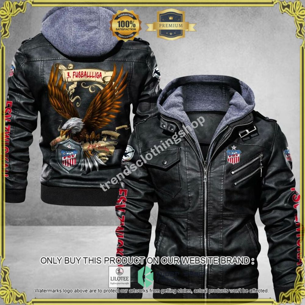 fsv zwickau fussball liga eagle leather jacket 1 13717