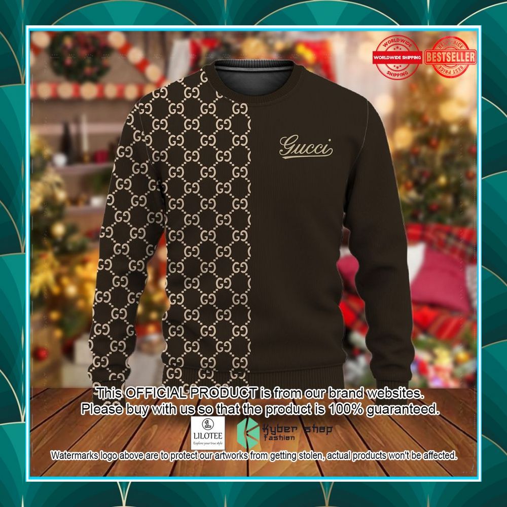 gucci brown christmas sweater 1 209