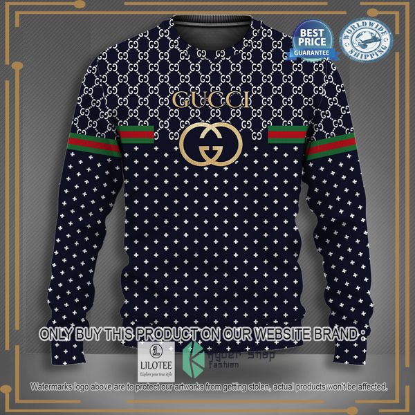 gucci gold black christmas sweater 1 4567