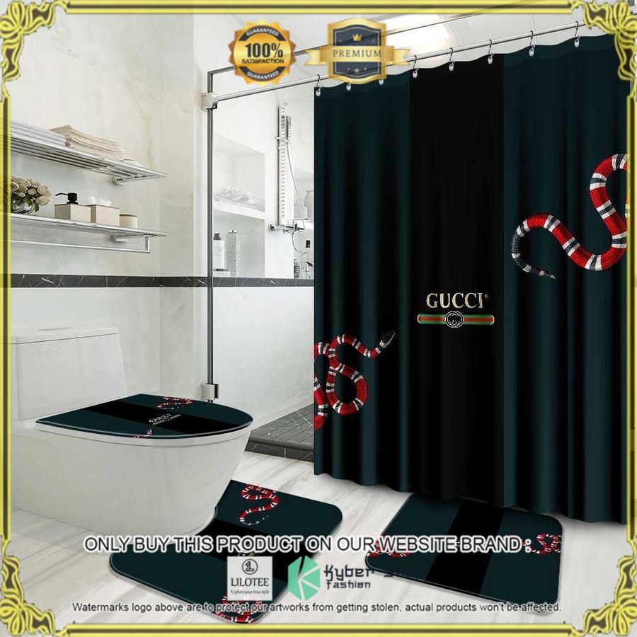 gucci snake dark green black bathroom set 1 87633