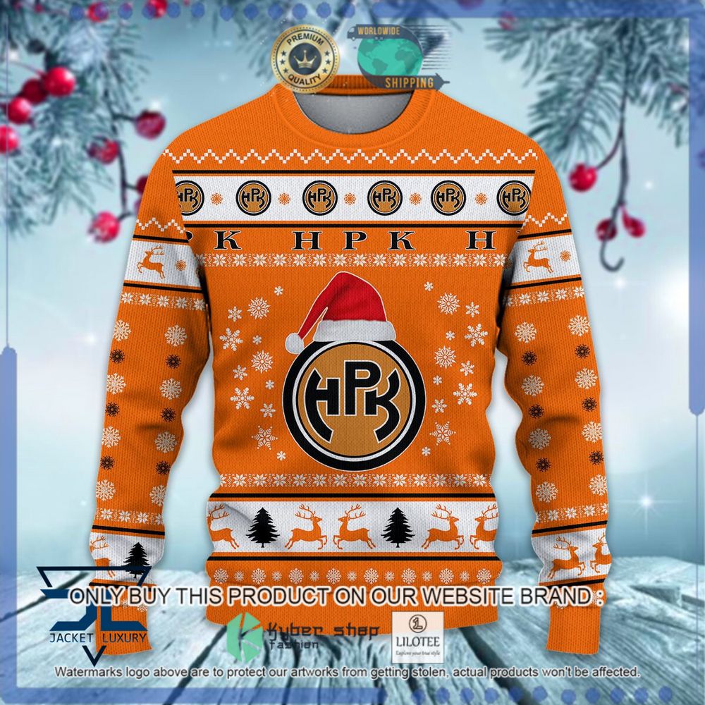 haemeenlinnan pallokerho hat christmas sweater 1 92314