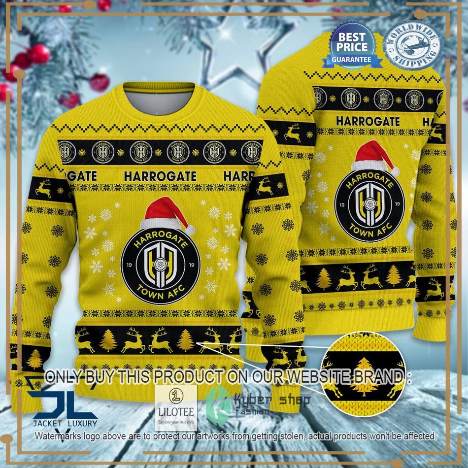 Harrogate Town AFC EFL Ugly Christmas Sweater - LIMITED EDITION 6