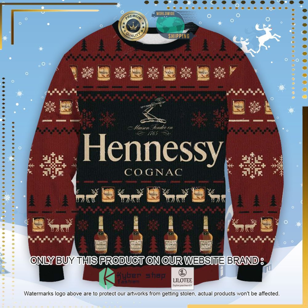 hennessy cognac knitted christmas sweater 1 27054